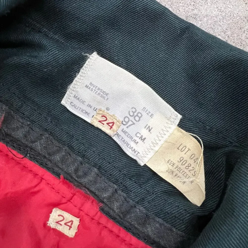 Vintage Coca-Cola Talon Workwear Jacket Lined Uniform USA Made Riverside Bomber